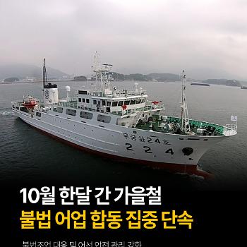 가을철 불법어업 합동 집중 단속
